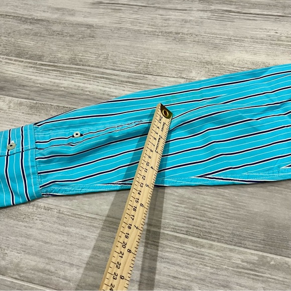 AMERICAN EAGLE Men's Size Large Tall Striped Shirt Vintage Fit. See‎ Description - Picture 13 of 14